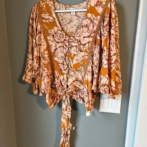 Floral Print Women's Top